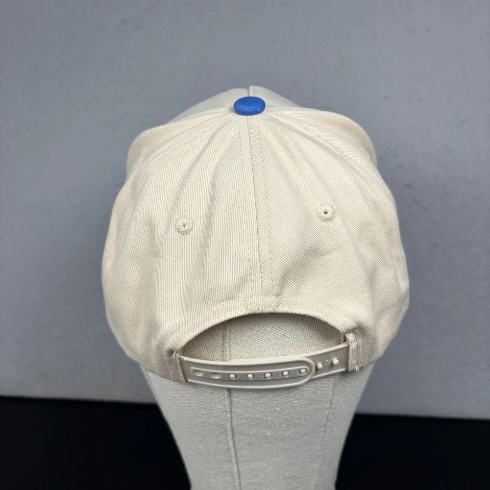 Salty Embroidered Trucker Hat Cap Embroidered Blue Cream Two Tone Snapback